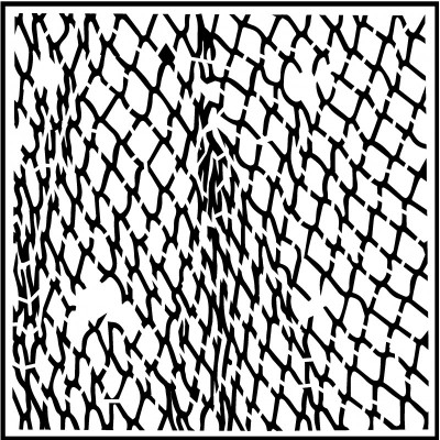 Creative Embellishments - Stencil «fishnet stencil» 6" X 6"